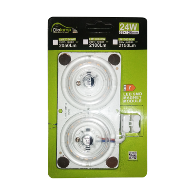 ^ LED SMD MAGNET MODULE 24W 230V AC 2100LM 160° 4000K RA80 30000H  -LM12024NW